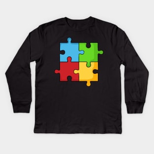 Autism Awareness Puzzle Kids Long Sleeve T-Shirt